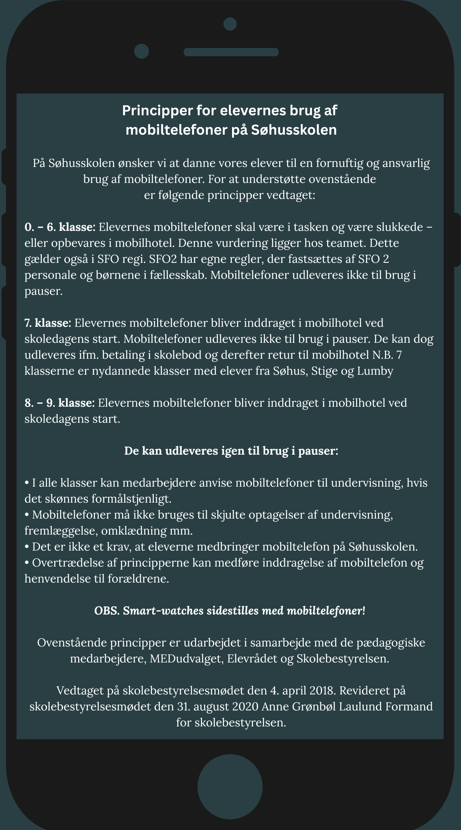 Søhus skole mobil politik